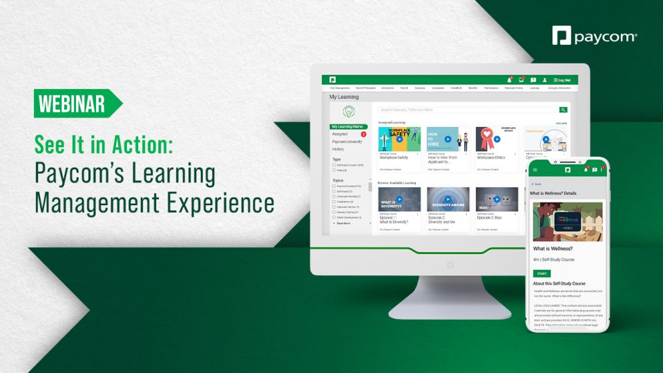 See It in Action Learning Management Experience inar