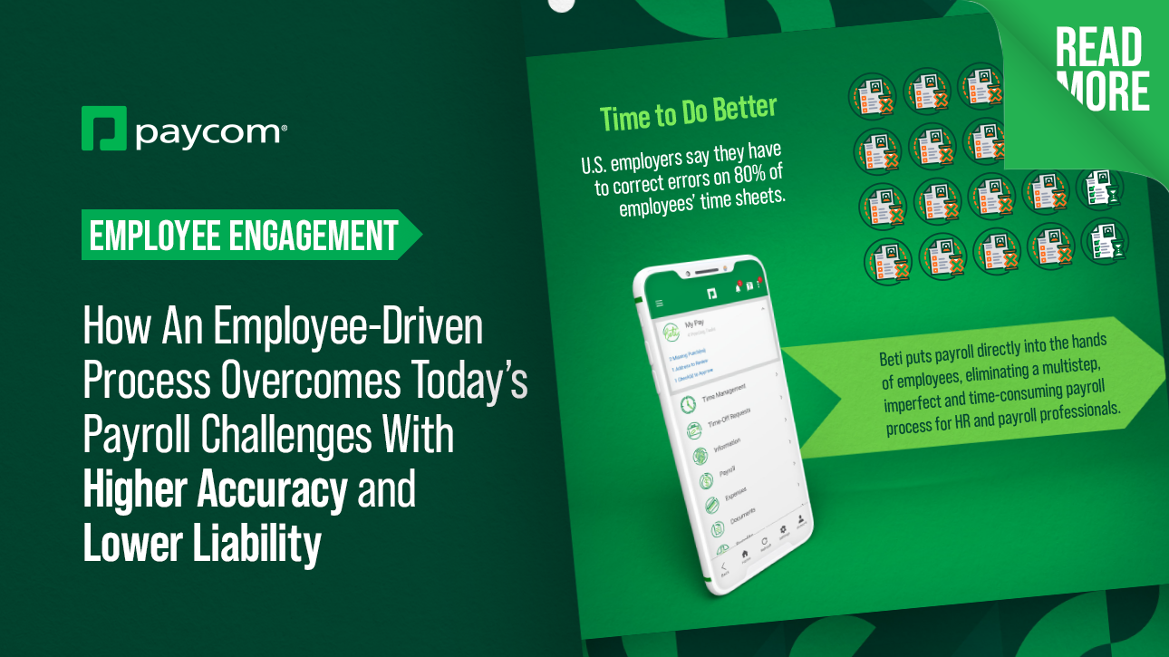 Now Employees Do Their Own Payroll How an EmployeeDriven Process Today's Payroll