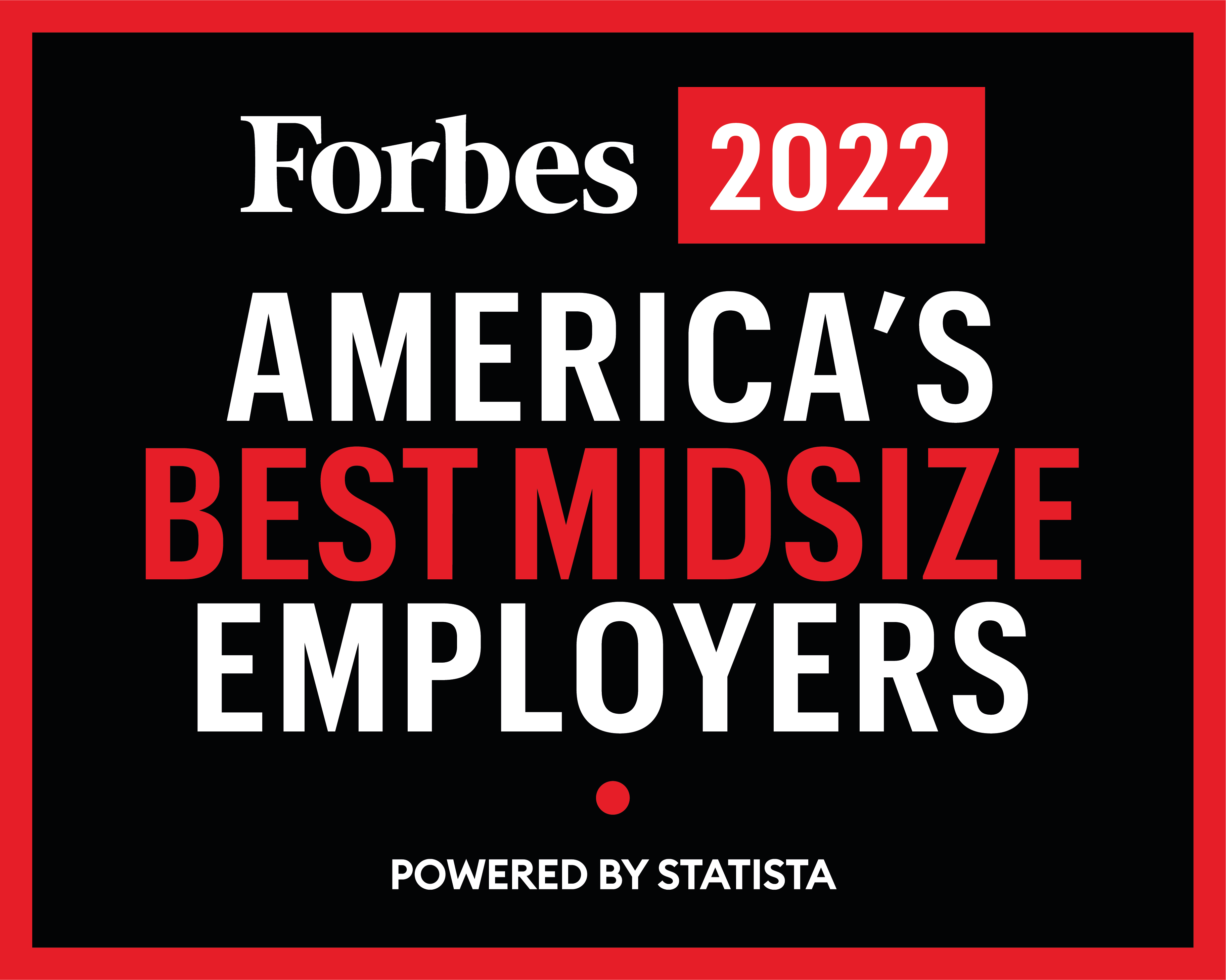 Forbes 2022 America's best midsize employers
