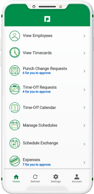 Manager on-the-Go mobile dashboard
