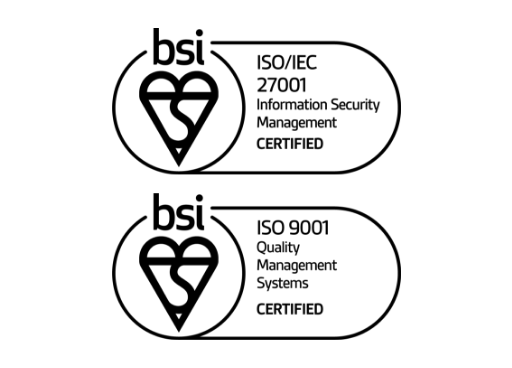 bsi ISO/IEC 27001 Information Security Management & bsi ISO 9001 Quality Management Systems certifications