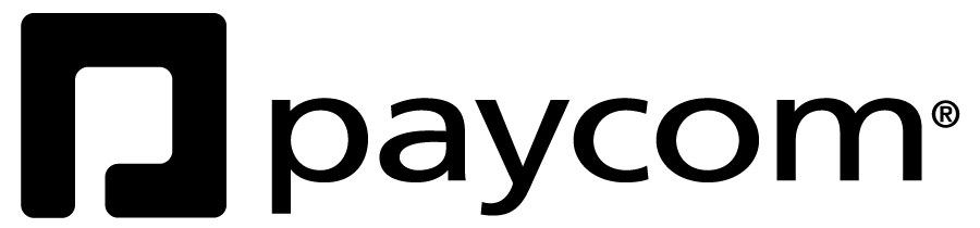 Paycom black logo